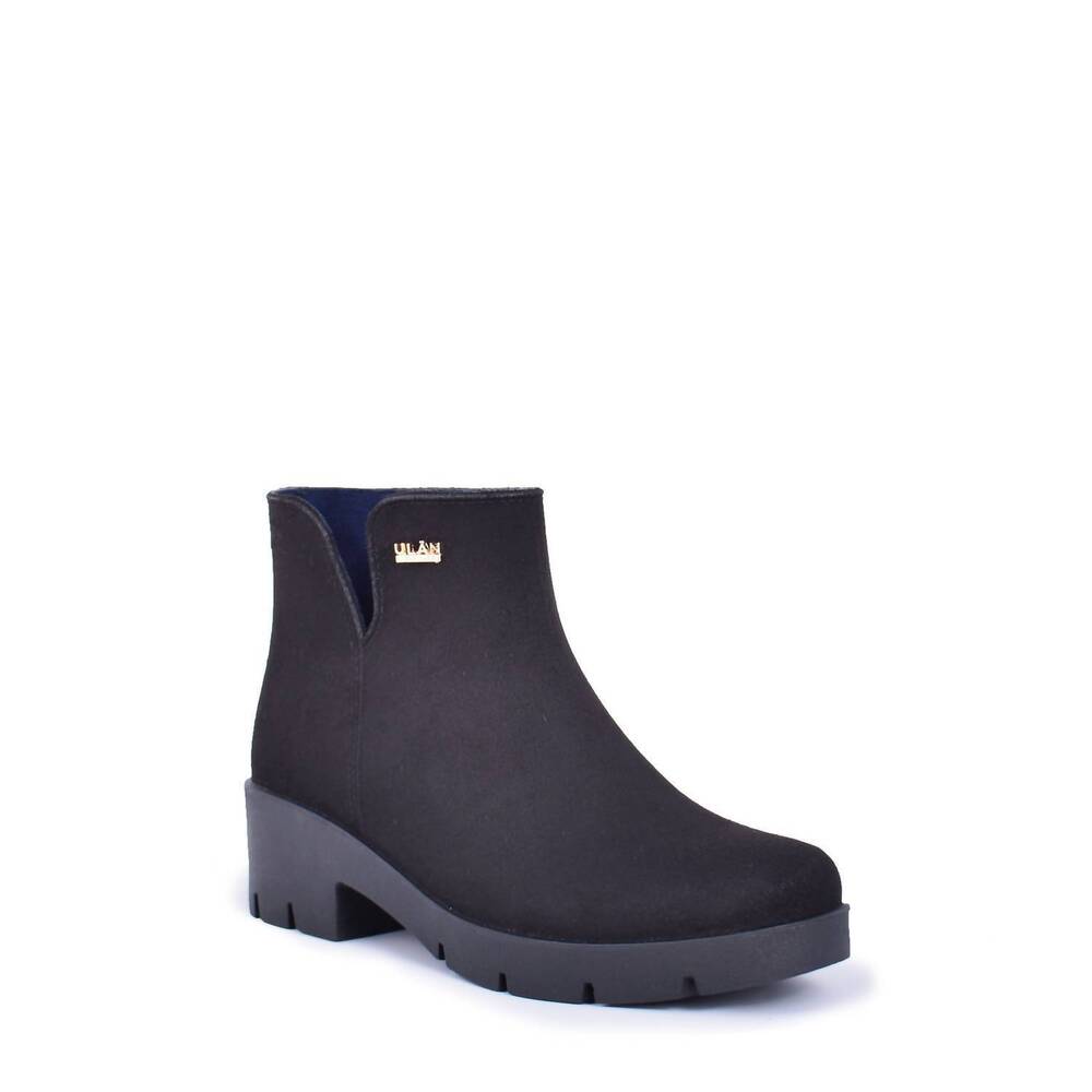 NEW ULAN waterproof dress booties in black